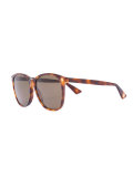 oversize gradient round sunglasses