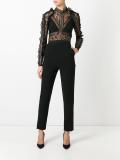 lace panel jumpsuit 