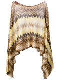 cropped knitted poncho