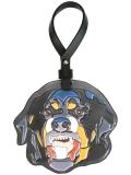 rottweiler embossed keyring