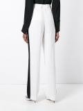 striped wide leg trousers