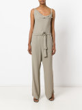 loose-fit belted jumpsuit 