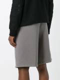 drawstring track shorts
