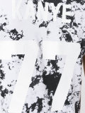 number splatter print T-shirt
