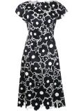 floral cap sleeved dress