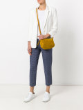 woven print cropped trousers