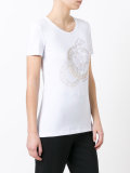 floral beads T-shirt 