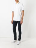 contrast detail polo shirt