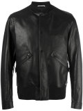 leather bomber jacket