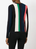 round neck striped jumper
