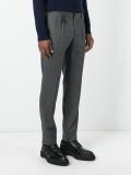 pleated slim fit trousers