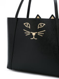 mini feline shopper tote