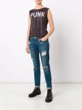 'Punk' sleeveless destroyed shirt