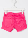 frayed hem denim shorts