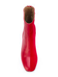 contrast heel boots