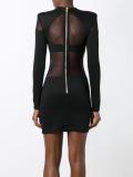 transparent insert dress