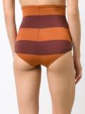 'Sedona' stripe high-waisted bikini bottoms