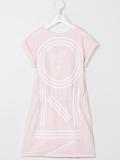 logo print T-shirt dress