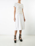 embroidered pearls T-shirt 