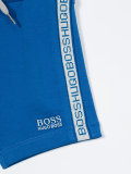 logo stripe track shorts