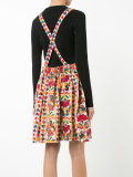floral motif pleated dress 