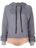 drawstring bodysuit hoodie 