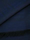 checked frayed edge scarf