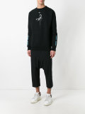 cropped drop-crotch joggers