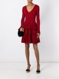 ruffled flared dress