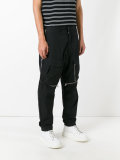 multi zipped track pants 