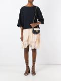 tiered ruffled skirt