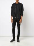 patch pockets bomber jacket