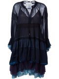 tiered colour block dress
