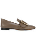 buckle front loafers