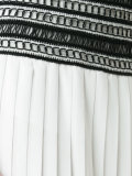 pleated colour-block skirt 