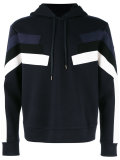stripe front hoodie