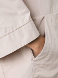 zipped hooded coat