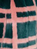'Gustav' faux-fur plaid coat 