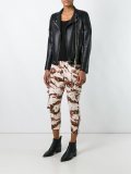 cropped camouflage trousers