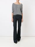longsleeved striped blouse
