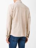 chest pockets leather jacket