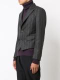 pinstripe short blazer