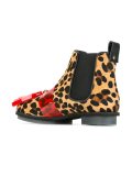 animal print Chelsea boots