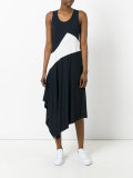 asymmetric panel dress 