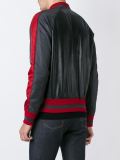 leather bomber jacket