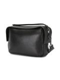 embossed logo shoulder bag