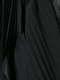 pleated asymmetric skirt