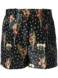 floral print tailored shorts