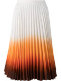 ombré pleated skirt 