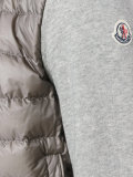 contrast sleeve quilted jacket